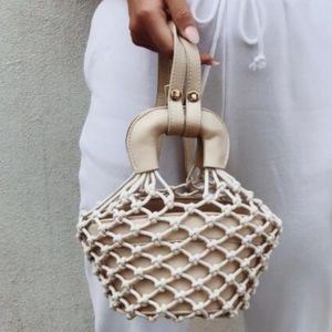 Rope mini bucket bag\backpack